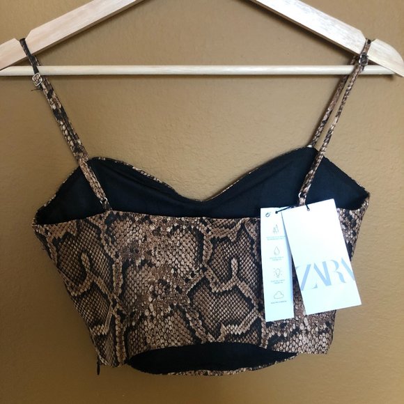(NWT) ZARA Print Crop Top - Picture 6 of 7